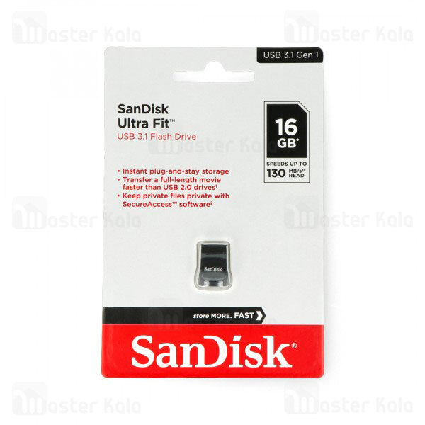 فلش مموری 16 گیگابایت سن دیسک SanDisk Ultra Fit SDCZ430 USB 3.1